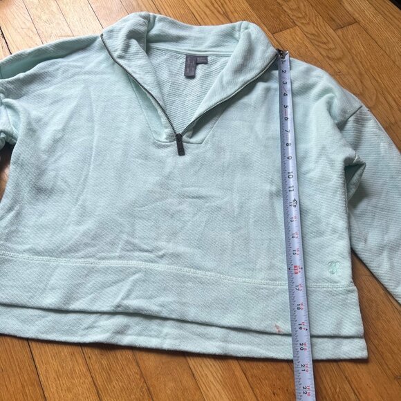 Sweaty Betty Size XS Pearl Blue Nestle Up Half Zip Pullover Sweatshirt - Picture 3 of 16